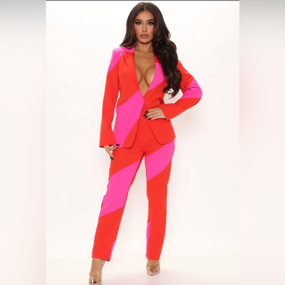 Fashion Nova Other - Color block Fashion Nova suit size medium